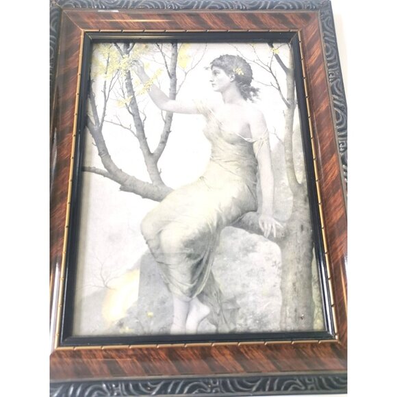 Set 2 French Art Prints by Vernon & Fournier Framed Victorian 1950s - Picture 2 of 10